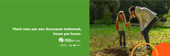 Plant mee aan een duurzame toekomst, boom per boom.
